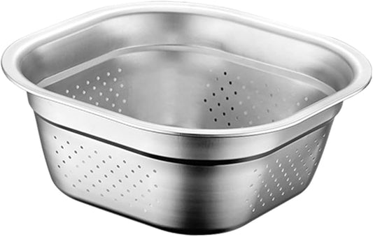 🔥 Premium Stainless Steel Colander Bowl Set – Perfect for Washing, Draining & Food Prep 🔥