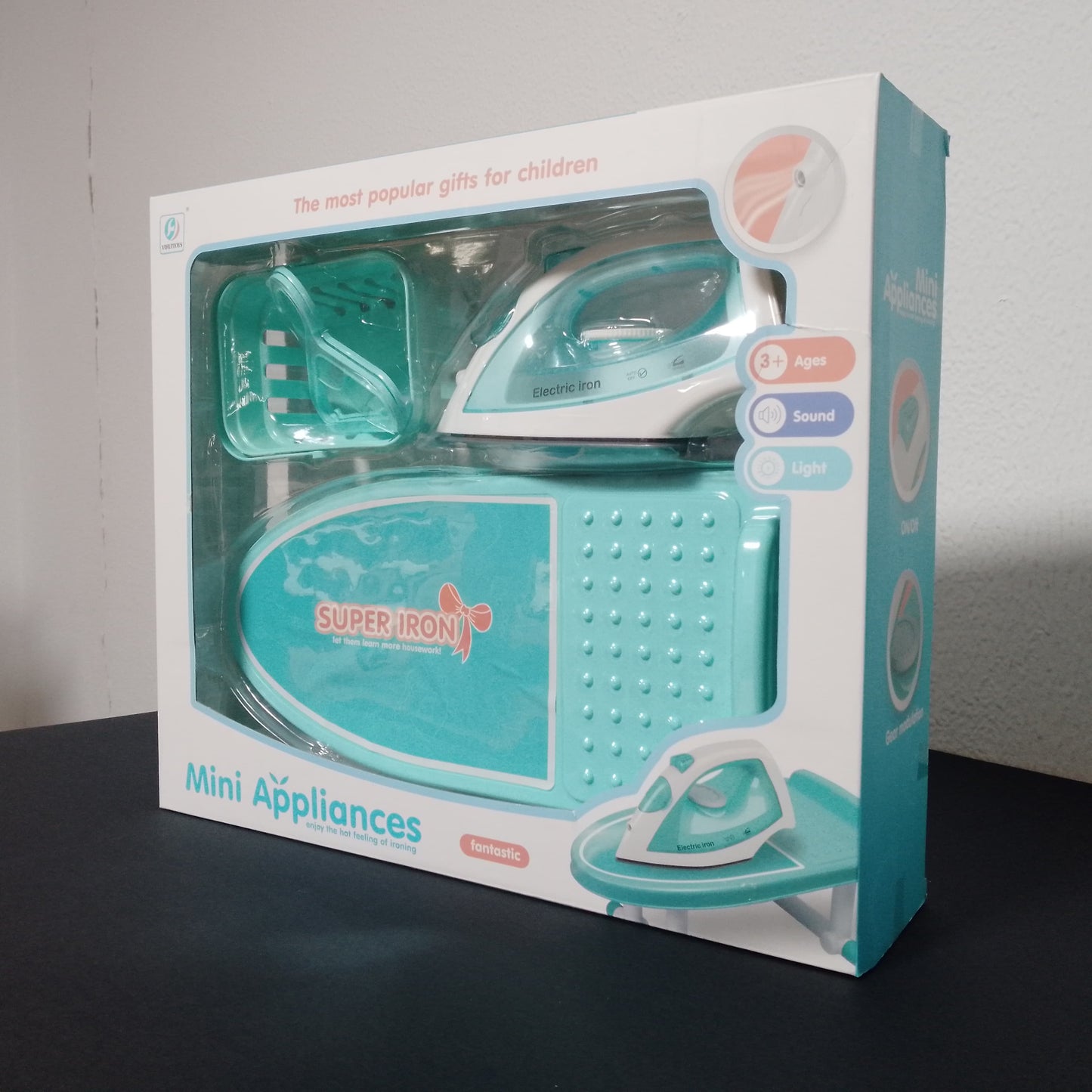 Mini Ironing Set for Kids – Electric Iron, Board, and Accessories (For Ages 3+)