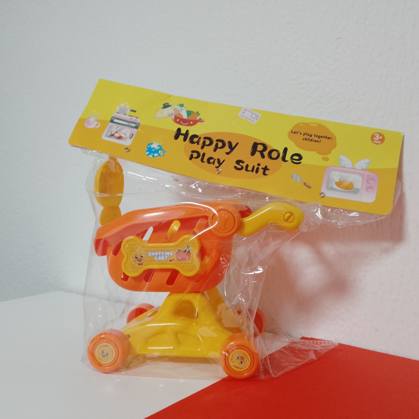 Kids Happy Role Play Shopping Cart Toy