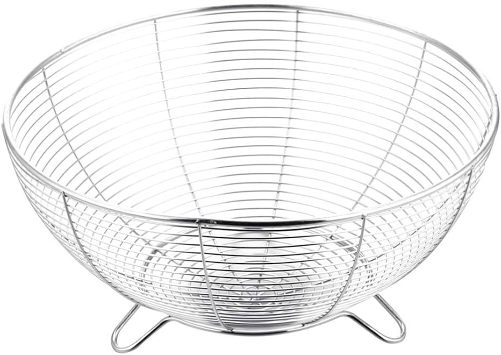 🔥 Premium Stainless Steel Wire Basket – Ideal for Fruits, Vegetables & Kitchen Storage 🔥