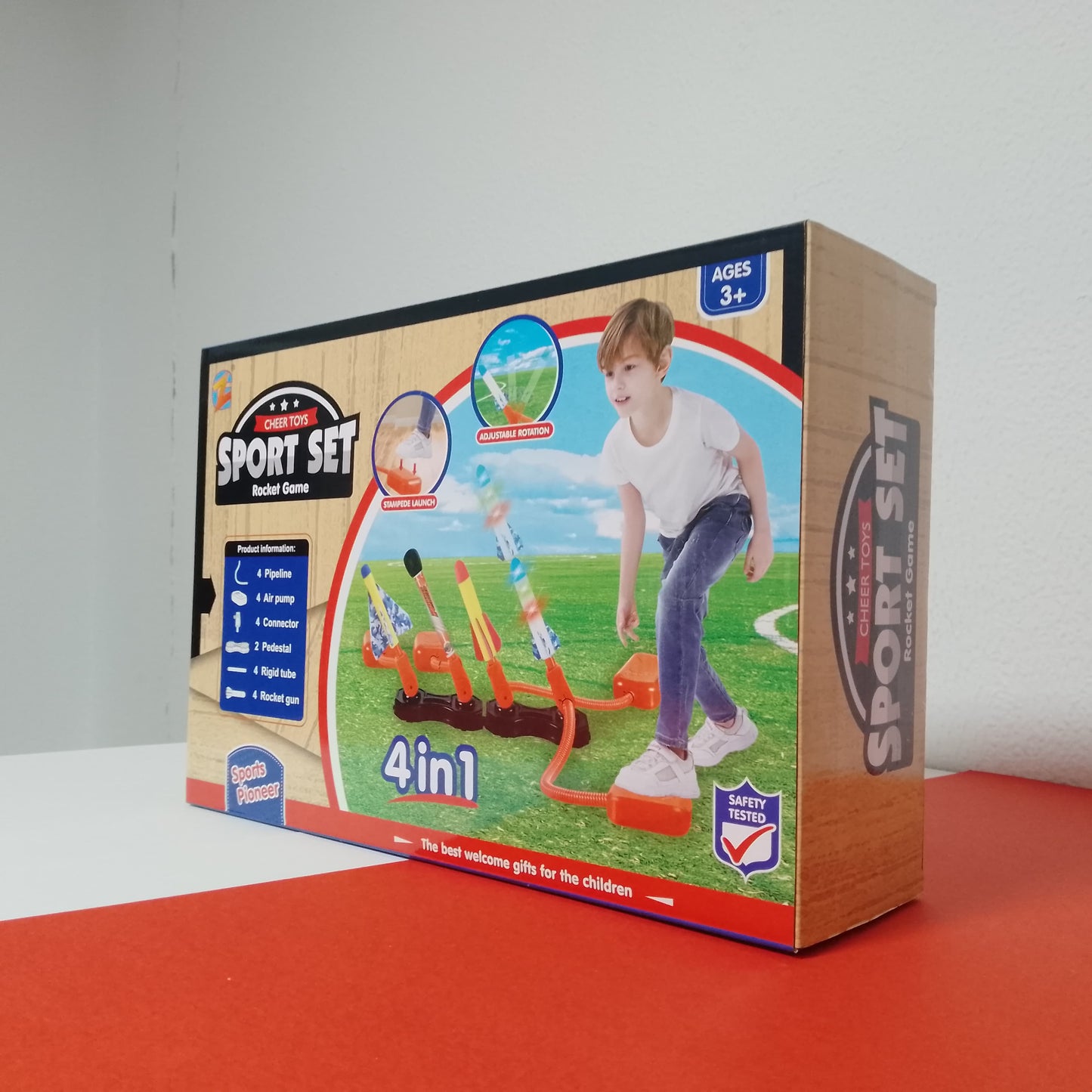 4-in-1 Sport Set Rocket Game for Kids