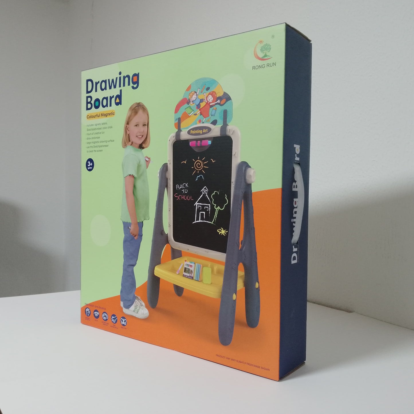 Kids’ Magnetic Drawing Board – Double-Sided Art Easel for Creative Fun