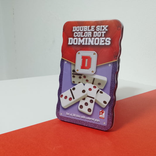 Double Six Color Dot Dominoes - 28 Tile Set