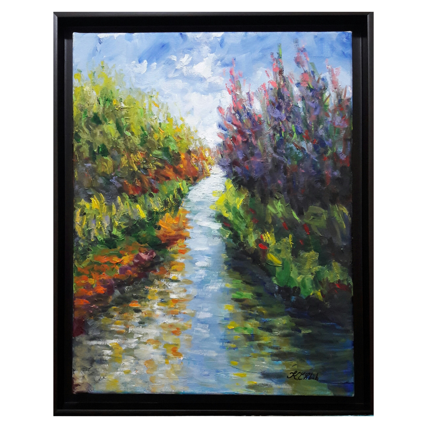 Hand-Painted Oil Landscape Art – 50x40 CM on Canvas