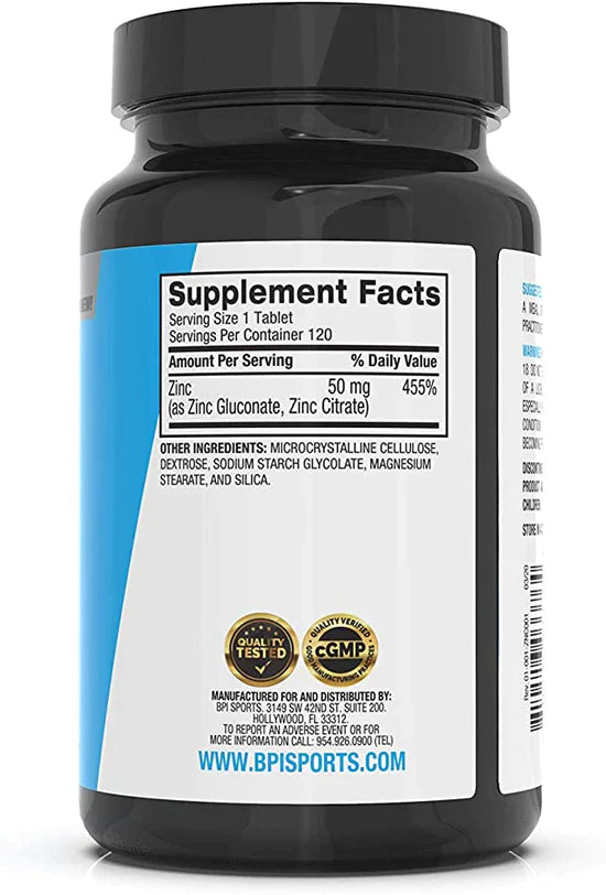 Bpi Sports ZINC 120 Servings