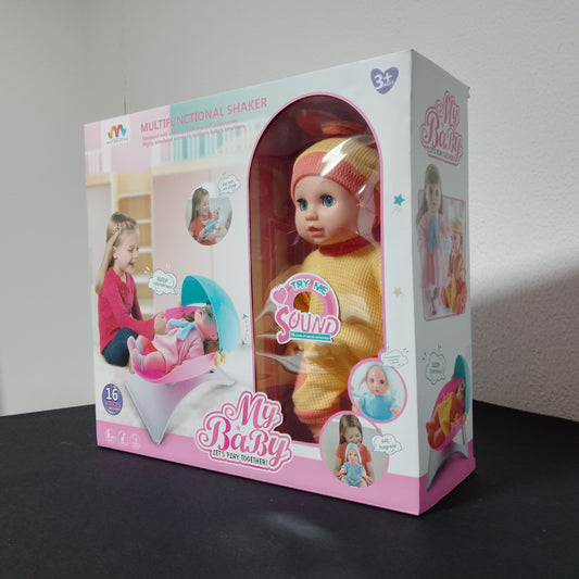 My Baby Multifunctional Shaker Doll (16 Voices)