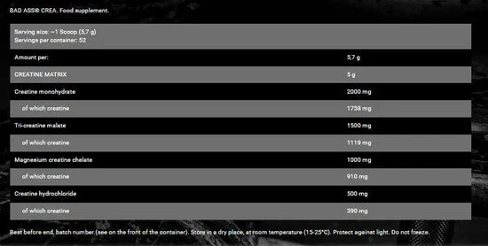 Bad Ass Creatine 300g