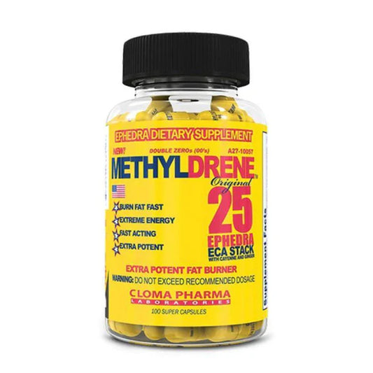 Cloma Pharma Methyldrene - Ephedra ECA Stack 100 Tablets