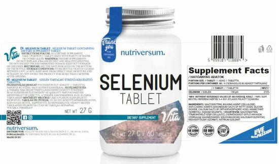 NUTRIVERSUM - SELLENIUM 60 TABLETS