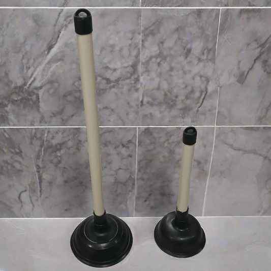 Heavy-Duty Toilet Plunger with Long Handle – Strong Suction for Clogs