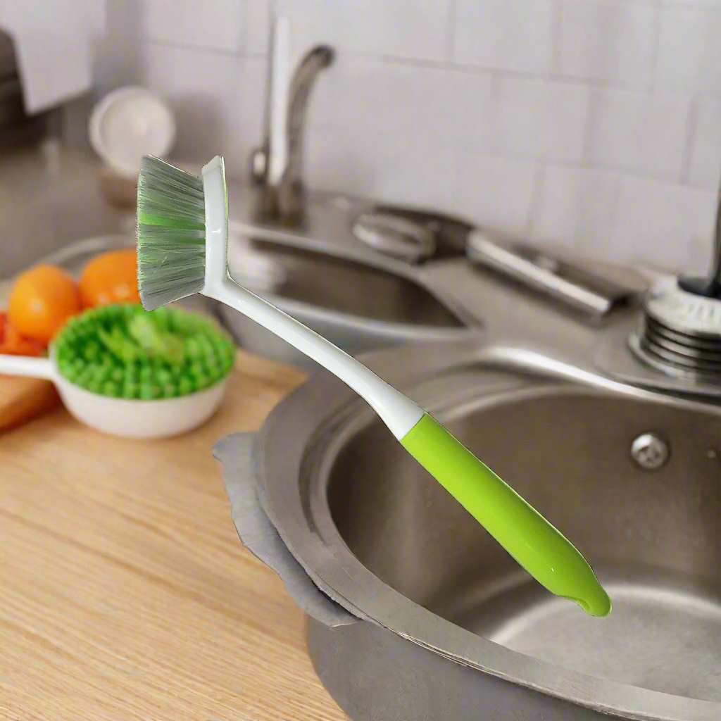 Long Handle Dishwashing Brush – Deep Cleaning for Dishes, Pots & Pans