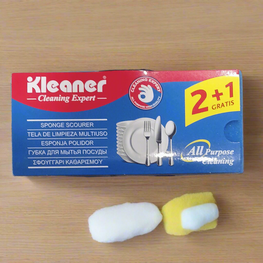 Kleaner Cleaning Expert - Sponge Scourer (2+1 Gratis) | All-Purpose Cleaning