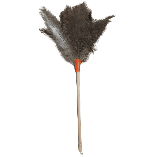 Premium Ostrich Feather Duster with Wooden Handle