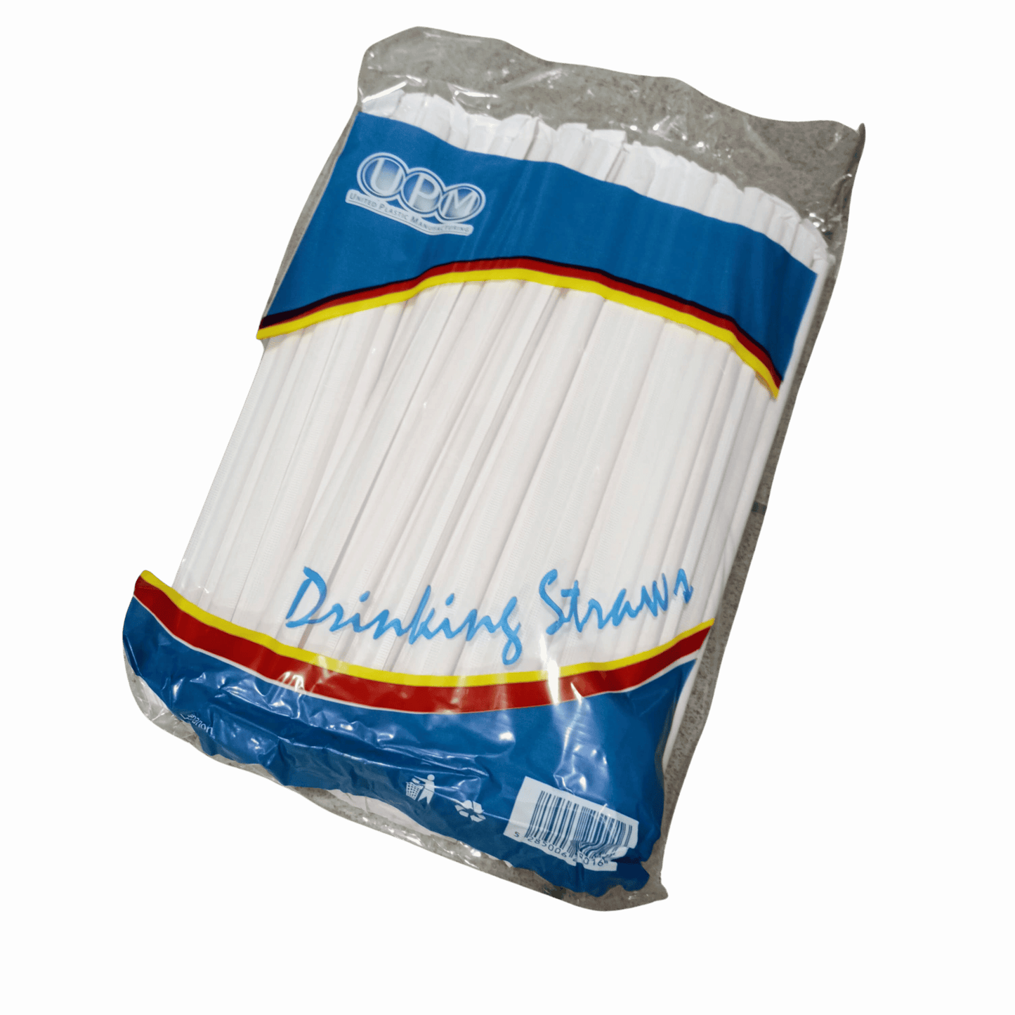 Drinking Straws – Pack of 100, White Plastic Straws