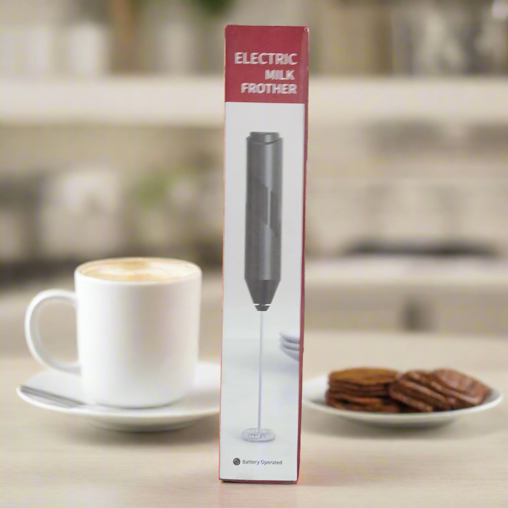 Electric Milk Frother – Perfect Foam for Coffee & Drinks, Battery Operated