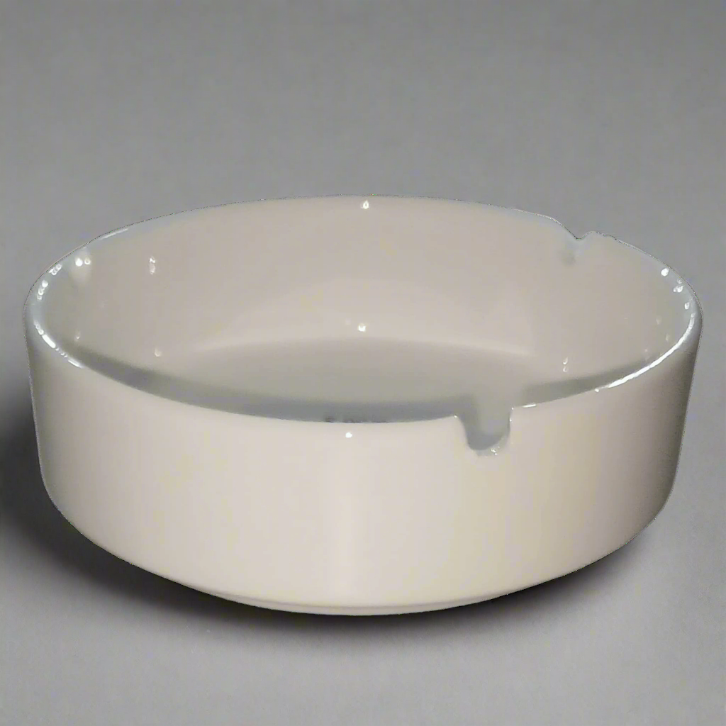 White Ceramic Ashtray – Simple and Elegant Design for Your Space