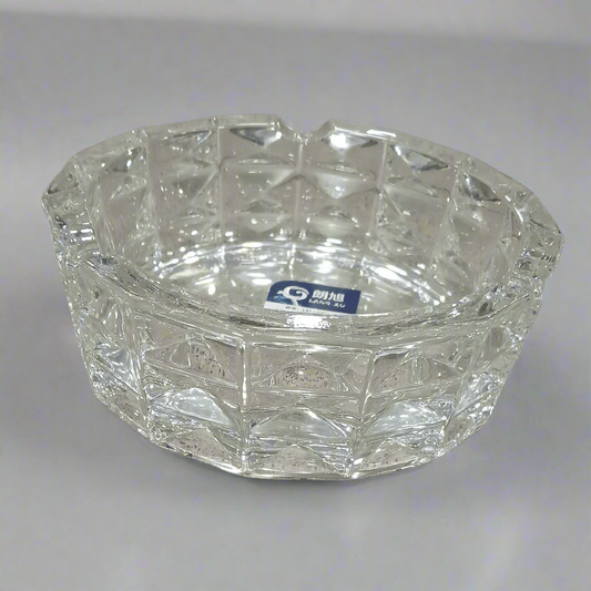 Crystal Glass Ashtray – Elegant and Durable Design for Your Space