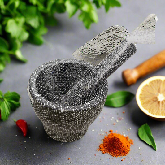 Stone Mortar and Pestle Set – Traditional and Durable for Grinding Spices and Herbs