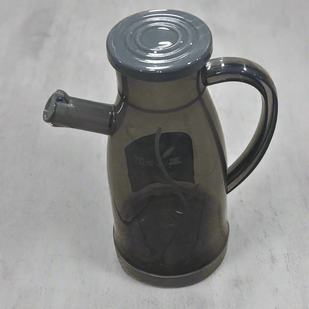 Gray Plastic Pitcher with Handle – Stylish & Functional Beverage Container