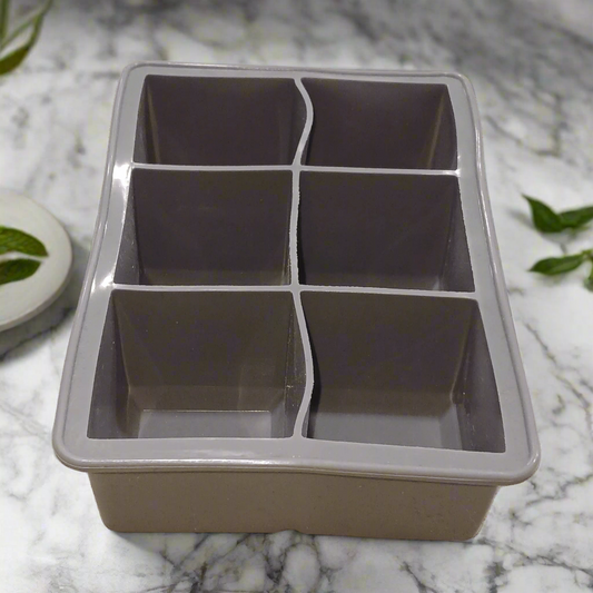 Square Ice Cube Tray – 6 Compartments | Easy Ice Storage