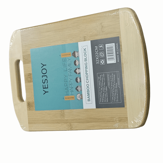 Bamboo Chopping Block – Eco-Friendly Kitchen Essential (32x22cm)