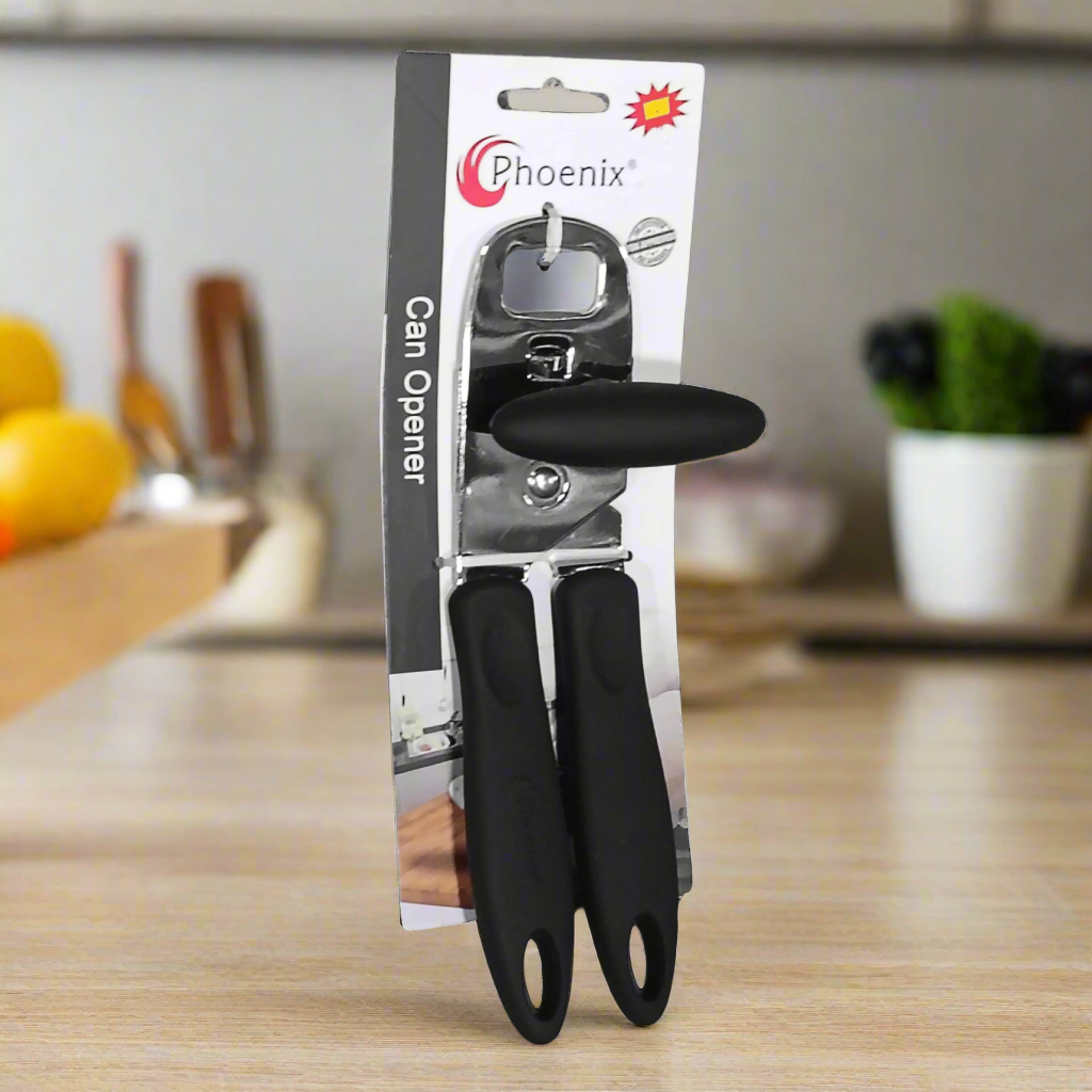 Phoenix Can Opener – Ergonomic Handle, Easy Grip, Durable Stainless Steel