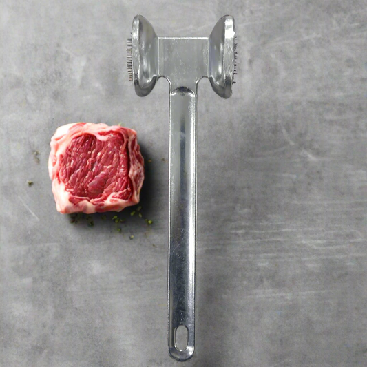 Stainless Steel Meat Tenderizer – Heavy Duty, Ergonomic Handle, Easy to Use