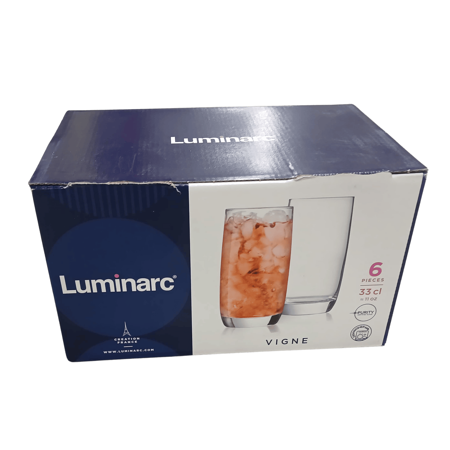 Luminarc Vigne 6-Piece Glass Set (33cl / 11oz)