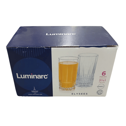 Luminarc Elysees 6-Piece Glass Set (31cl / 10.5oz)