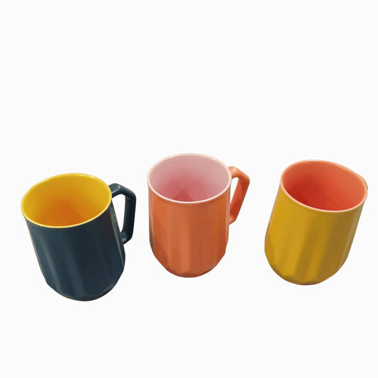 Colorful Ceramic Coffee Mug – Geometric Design, Modern Style