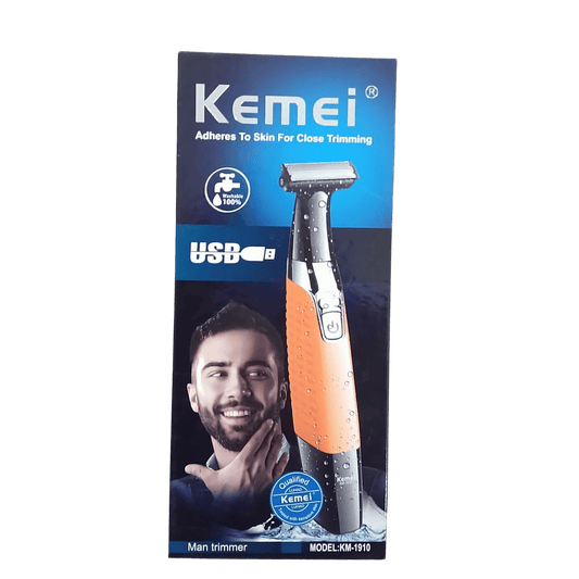 Kemei Man Trimmer – USB Rechargeable, Waterproof, Close Trimming