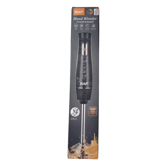 RAF Hand Blender – Powerful 3-in-1 with Ice Crushing Feature, Stainless Steel Blades