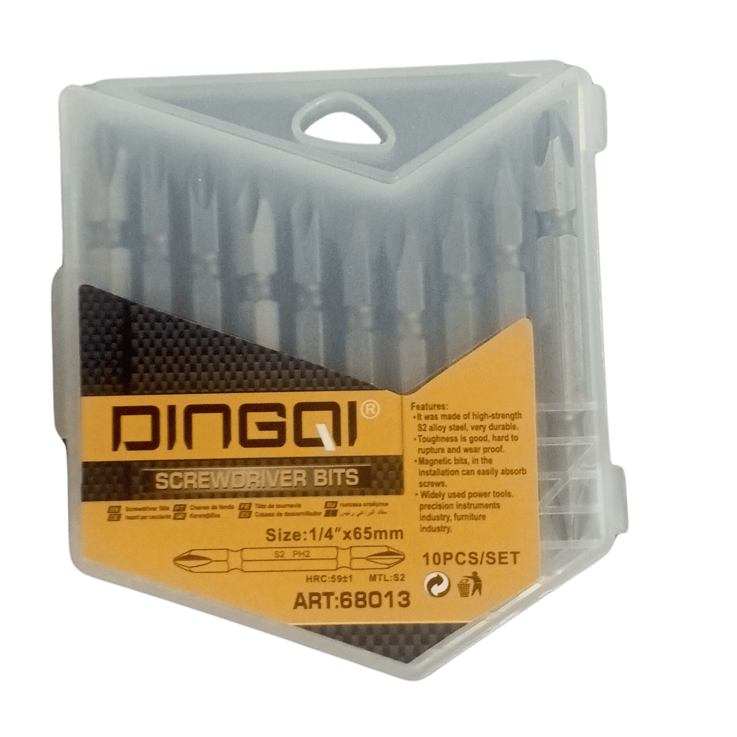 Dingai Screwdriver Bit Set – 10-Piece Set with High-Quality Durability