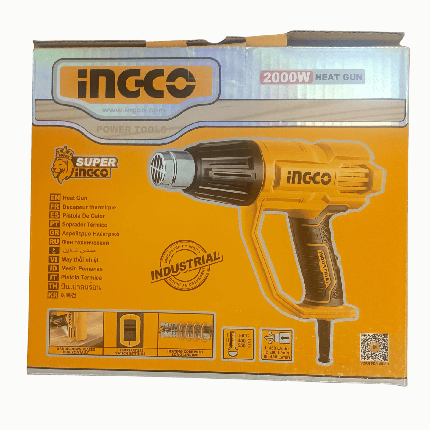 INGCO 2000W Industrial Heat Gun