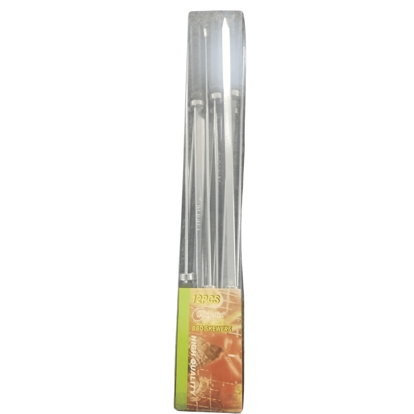 Stainless Steel BBQ Skewers Set (12 Pcs)