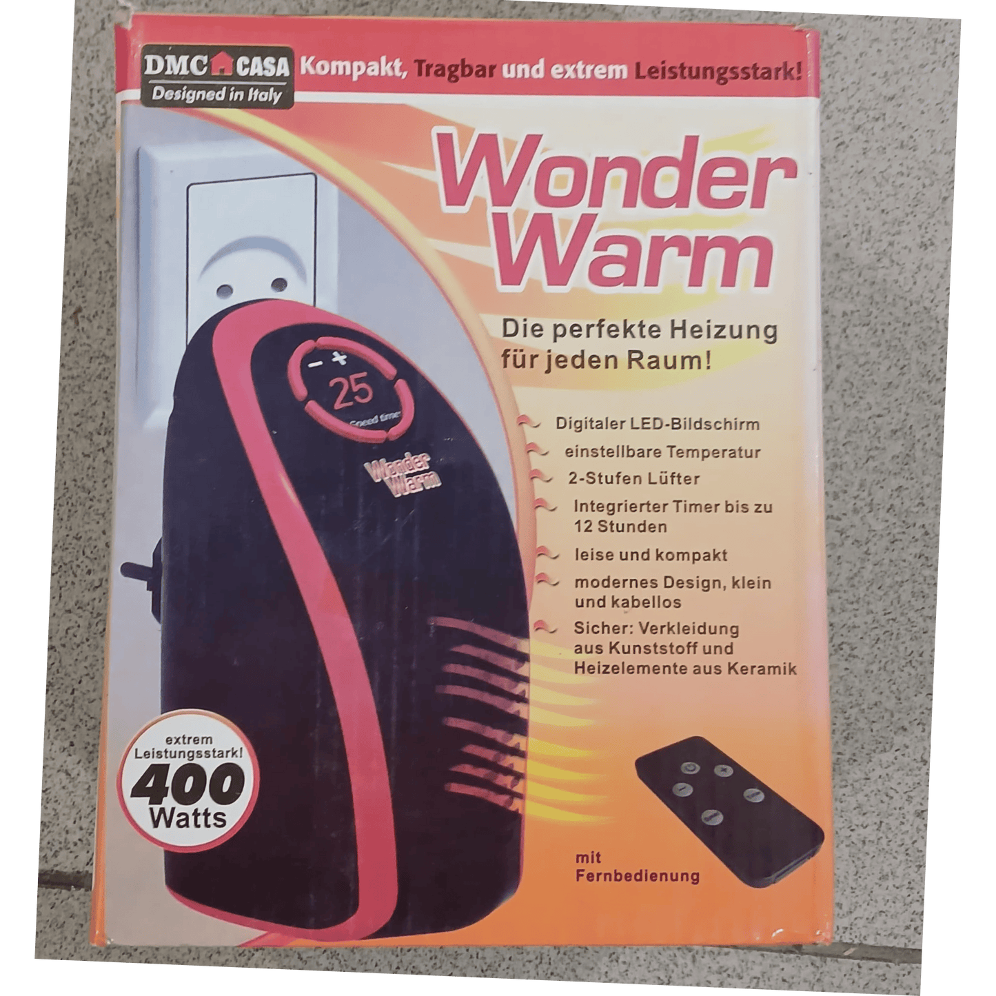 Wonder Warm 400W Portable Heater