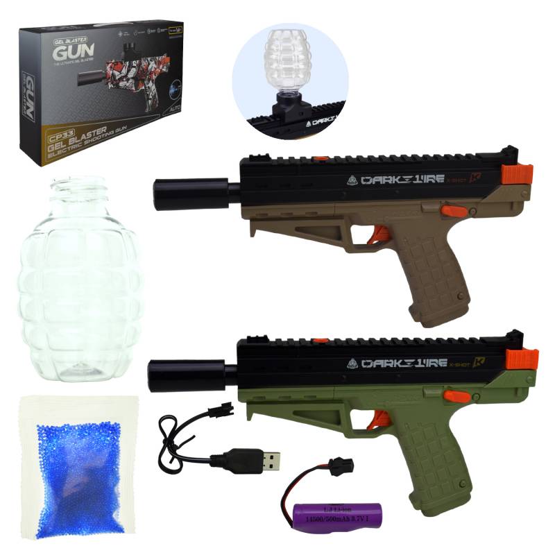 Gel Blaster Electric Shooting Gun - Plastic Green