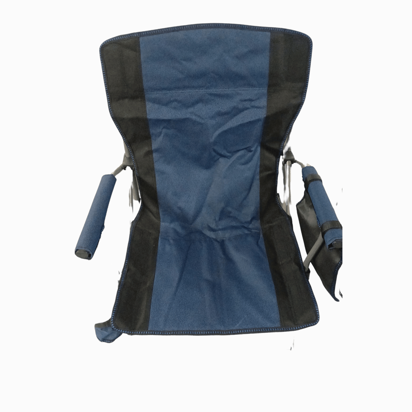 Blue and Black Folding Camping Chair with Cup Holder