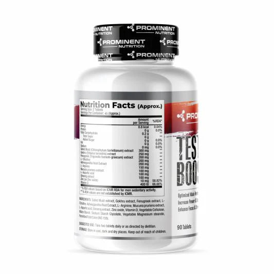 Prominent Nutrition Testo Booster - 90 TABLETS